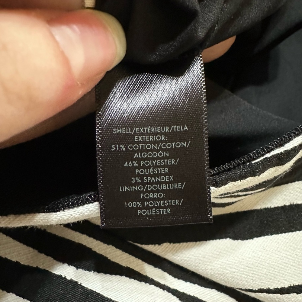 Ann Taylor Zebra Pencil Skirt 0 🖤 - Picture 9 of 10